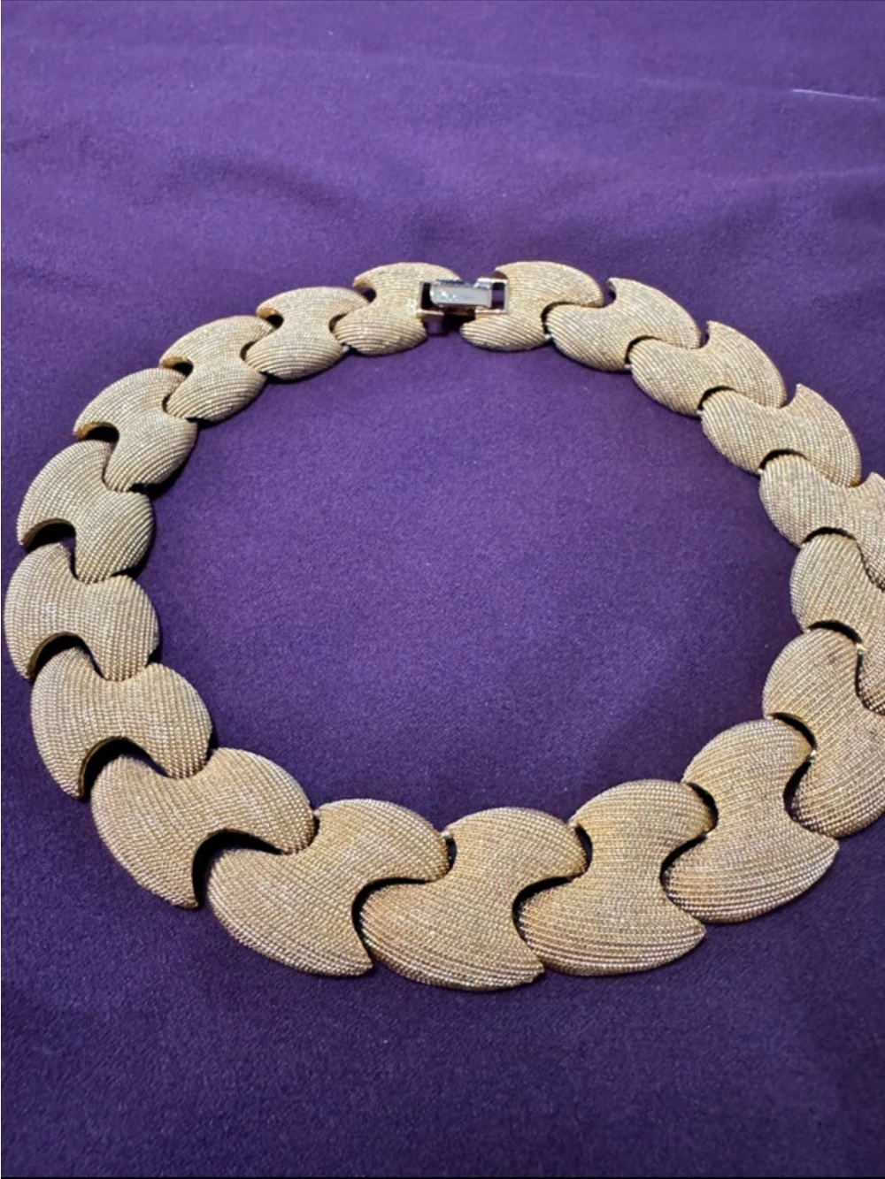 Park Lane Gold-Toned Sculpted Link Necklace